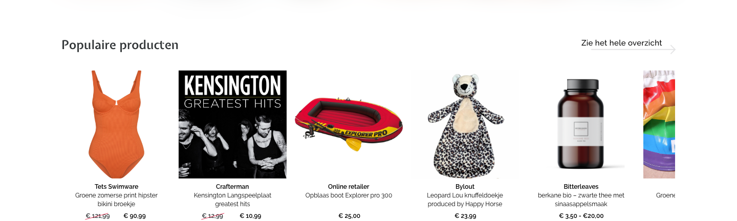 Categorien-slider