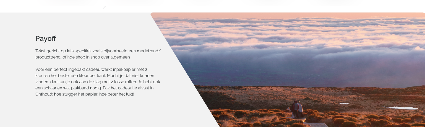 banner met tekst