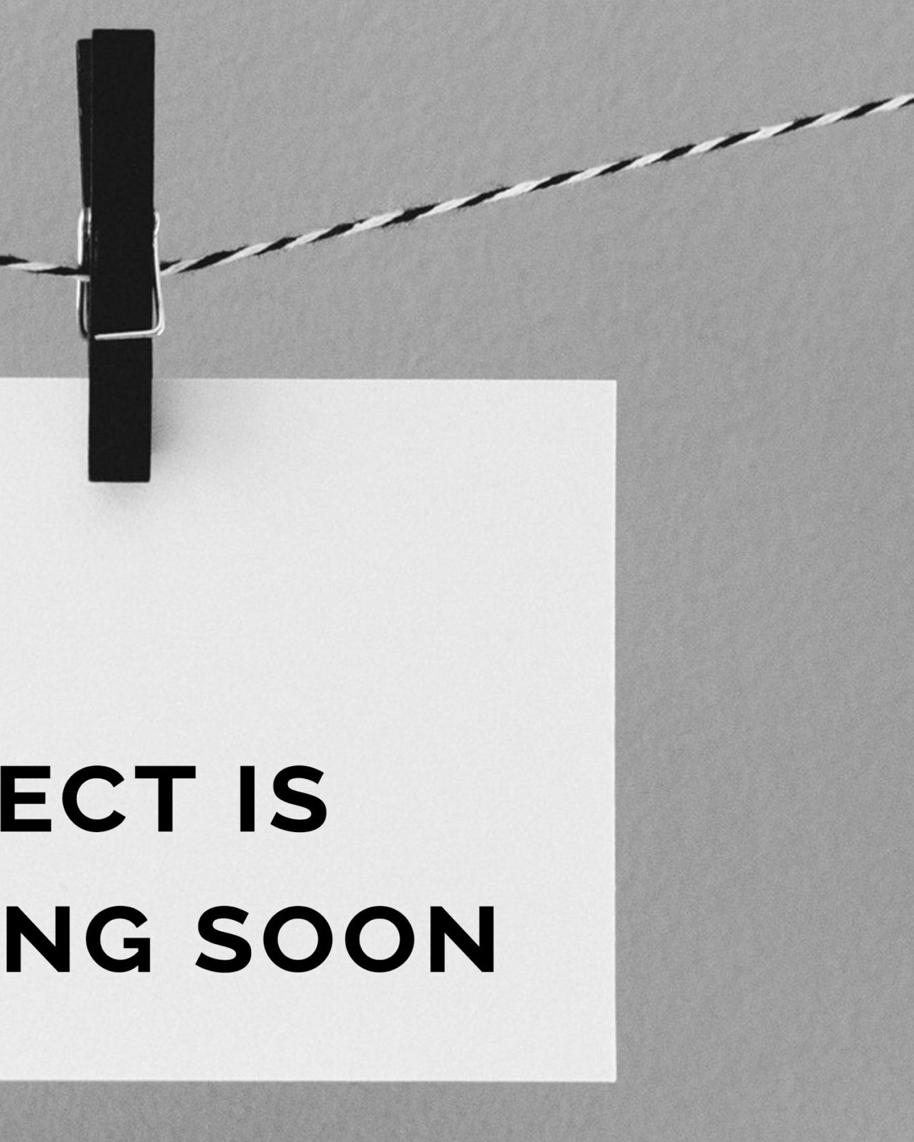 Coming soon placeholder